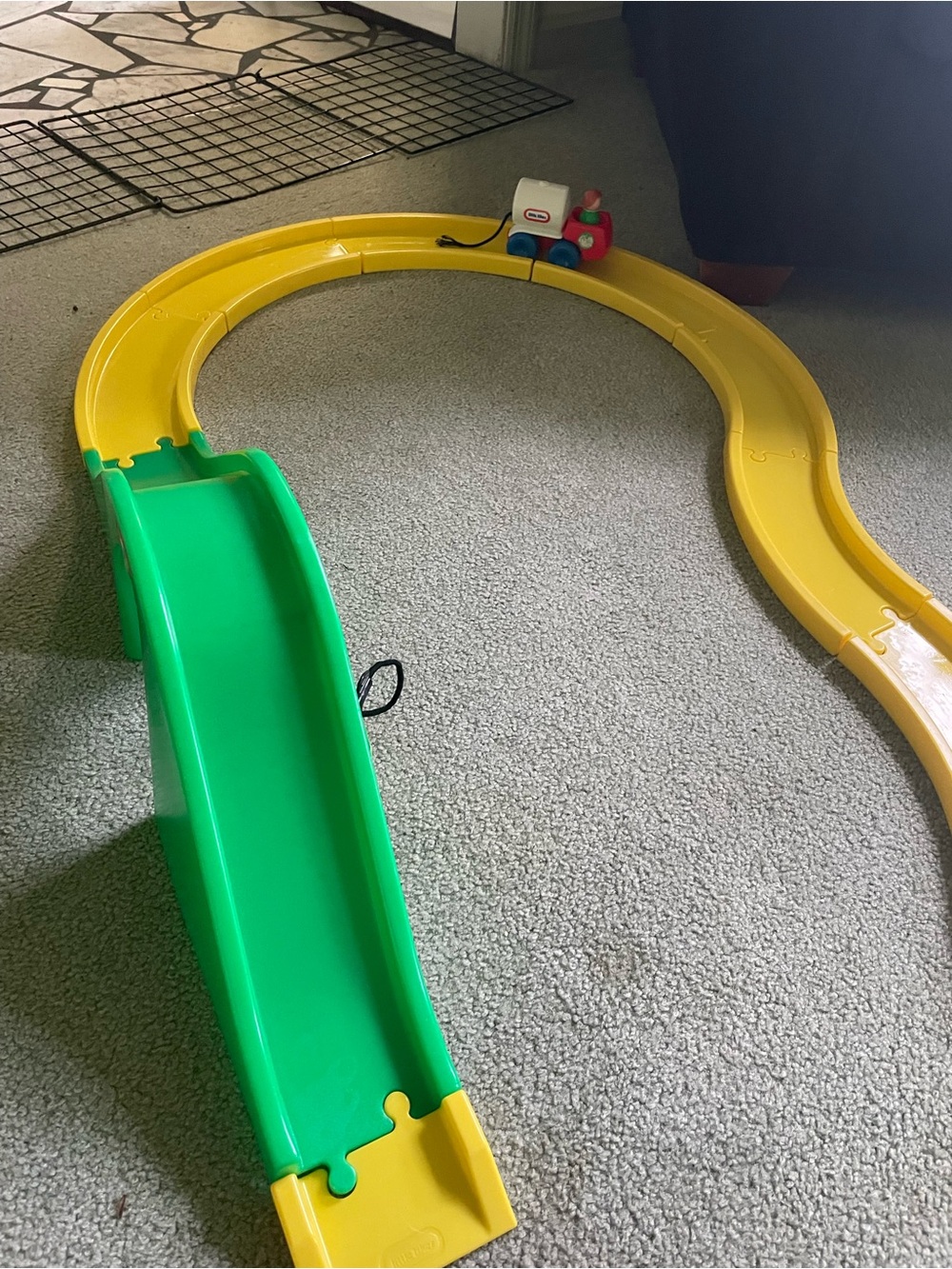 Little Tikes Green & Yellow Toddler Slide Track Set